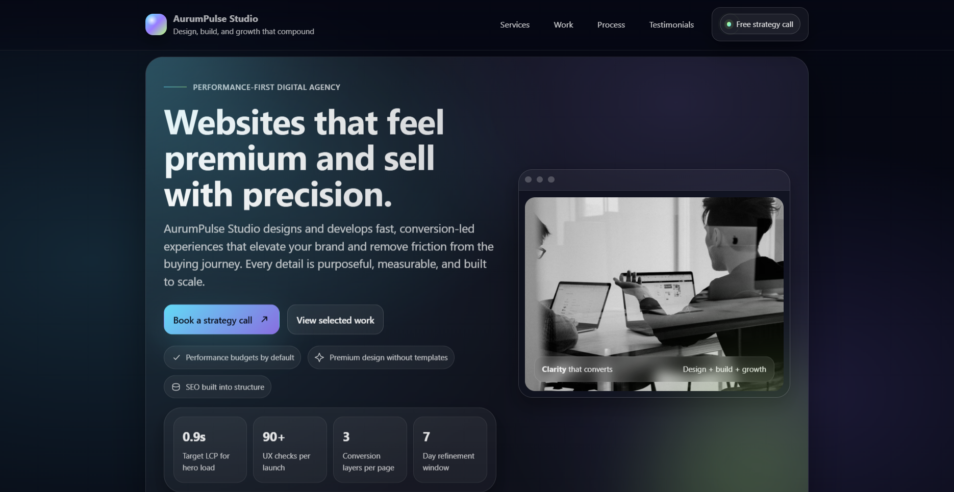 AurumPulse Studio Corporate Website