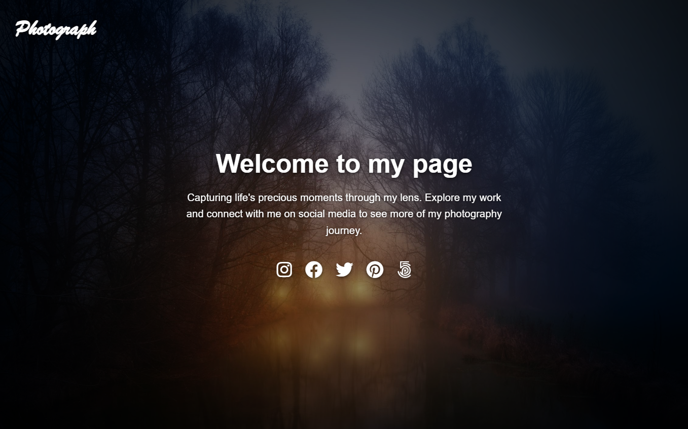 Cinematic Photography Website